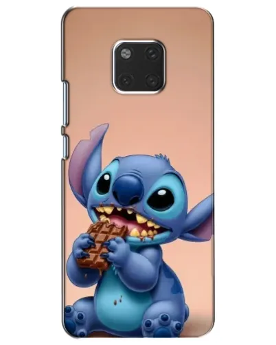 Чехол для Huawei Mate 20 (HMA-L09, HMA-L29) с картинкой «Стич ест шоколад»