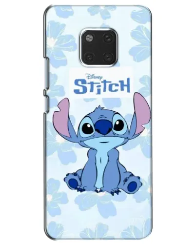 Чехол для Huawei Mate 20 (HMA-L09, HMA-L29) с картинкой «Stitch среди цветов»