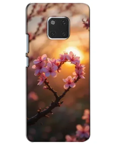 Чехол для Huawei Mate 20 (HMA-L09, HMA-L29) с картинкой «Розовый цвет сердце на фоне заката» Чехол для Huawei Mate 20 (HMA-L09, HMA-L29) с картинкой «Розовый цвет сердце на фоне заката»