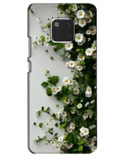 Чехол для Huawei Mate 20 (HMA-L09, HMA-L29) с картинкой «Ветка мелких белых цветов» Чехол для Huawei Mate 20 (HMA-L09, HMA-L29) с картинкой «Ветка мелких белых цветов»