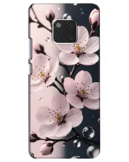 Чехол для Huawei Mate 20 (HMA-L09, HMA-L29) с картинкой «Нежная сакура и капли» Чехол для Huawei Mate 20 (HMA-L09, HMA-L29) с картинкой «Нежная сакура и капли»