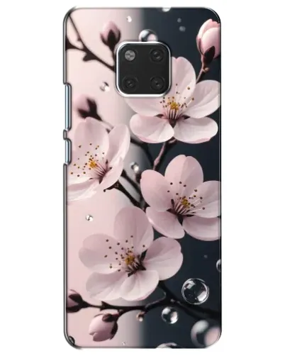 Чехол для Huawei Mate 20 (HMA-L09, HMA-L29) с картинкой «Нежная сакура и капли» Чехол для Huawei Mate 20 (HMA-L09, HMA-L29) с картинкой «Нежная сакура и капли»