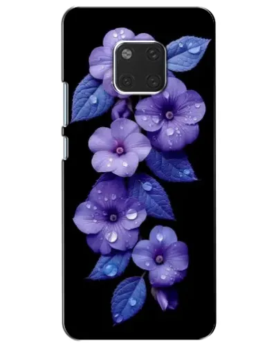 Чехол для Huawei Mate 20 (HMA-L09, HMA-L29) с картинкой «Фиолетовые цветы с росою» Чехол для Huawei Mate 20 (HMA-L09, HMA-L29) с картинкой «Фиолетовые цветы с росою»
