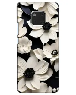 Чехол для Huawei Mate 20 (HMA-L09, HMA-L29) с картинкой «Объемные белые цветы» Чехол для Huawei Mate 20 (HMA-L09, HMA-L29) с картинкой «Объемные белые цветы»