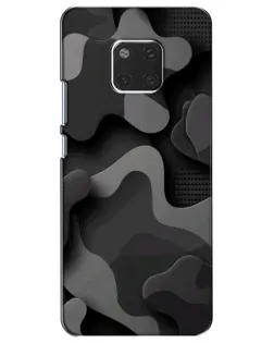 Чехол для Huawei Mate 20 (HMA-L09, HMA-L29) с картинкой «Темный абстрактный камуфляж» Чехол для Huawei Mate 20 (HMA-L09, HMA-L29) с картинкой «Темный абстрактный камуфляж»