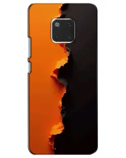 Чехол для Huawei Mate 20 (HMA-L09, HMA-L29) с картинкой «Оранжевый разлом»