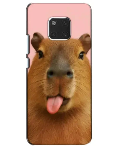 Чехол для Huawei Mate 20 (HMA-L09, HMA-L29) с картинкой «Капибара с языком» Чехол для Huawei Mate 20 (HMA-L09, HMA-L29) с картинкой «Капибара с языком»