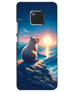Чохол для Huawei Mate 20 (HMA-L09, HMA-L29) з картинкою «Захід сонця з капібарою» Чохол для Huawei Mate 20 (HMA-L09, HMA-L29) з картинкою «Захід сонця з капібарою»