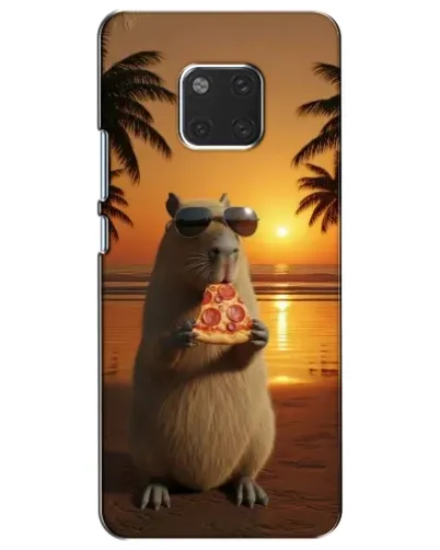 Чехол для Huawei Mate 20 (HMA-L09, HMA-L29) с картинкой «Капибара с пиццей» Чехол для Huawei Mate 20 (HMA-L09, HMA-L29) с картинкой «Капибара с пиццей»