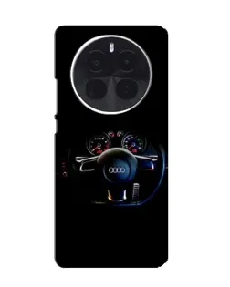 Чехол для Huawei Mate 70 Air с картинкой «Салон Audi — руль»