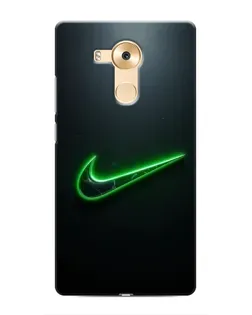 Чехол для Huawei Mate 8 (NXT) с картинкой «Неоновый контур Nike»