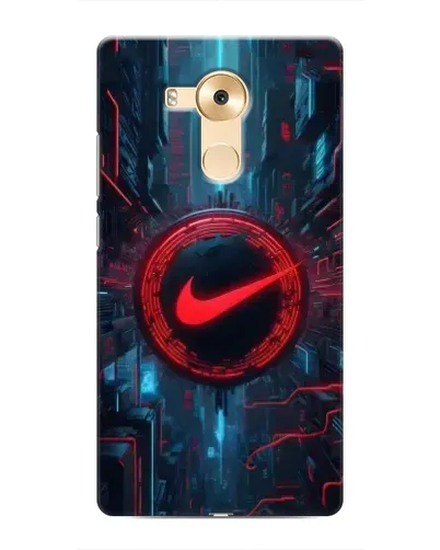Чехол для Huawei Mate 8 (NXT) с картинкой «Техногенный стиль Nike»