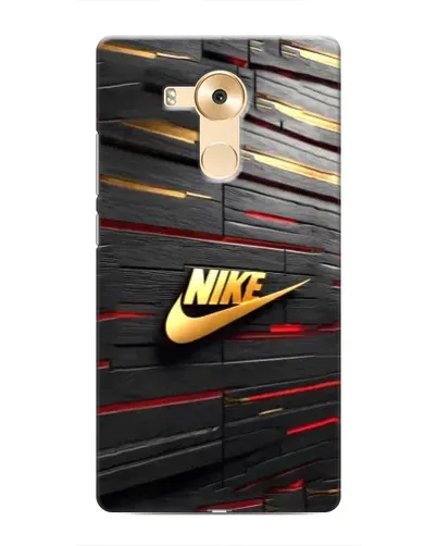 Чехол для Huawei Mate 8 (NXT) с картинкой «Золотой Nike на металле»