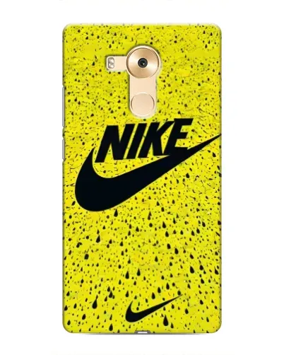 Чехол для Huawei Mate 8 (NXT) с картинкой «Желтый текстурный Nike»
