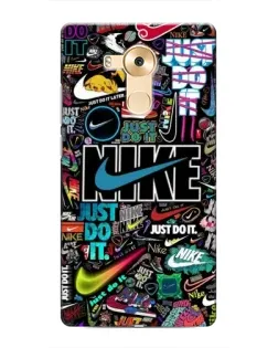 Чехол для Huawei Mate 8 (NXT) с картинкой «Яркий коллаж Nike»