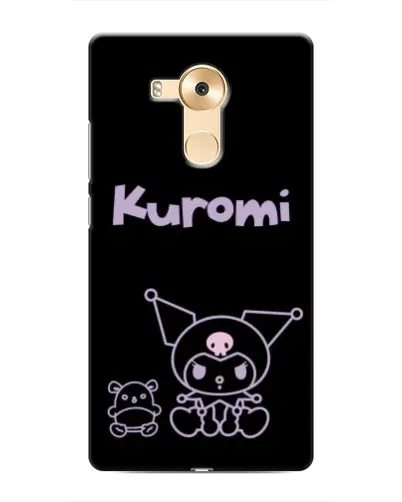 Чехол для Huawei Mate 8 (NXT) с картинкой «Kuromi — черный минимализм»