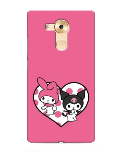 Чехол для Huawei Mate 8 (NXT) с картинкой «Kuromi и My Melody»