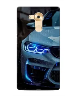 Чохол для Huawei Mate 8 (NXT) з картинкою «Погляд BMW з синіми фарами»