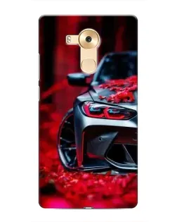 Чохол для Huawei Mate 8 (NXT) з картинкою «Спортивна BMW та квіти»