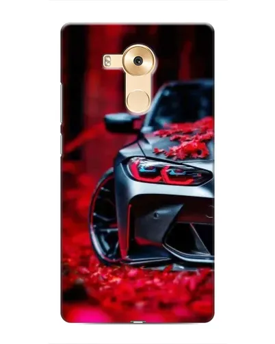 Чохол для Huawei Mate 8 (NXT) з картинкою «Спортивна BMW та квіти»