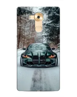 Чохол для Huawei Mate 8 (NXT) з картинкою «BMW у зимовому лісі»