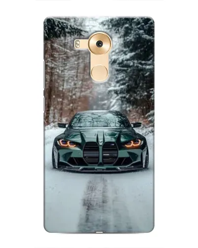 Чохол для Huawei Mate 8 (NXT) з картинкою «BMW у зимовому лісі»