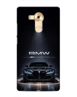 Чохол для Huawei Mate 8 (NXT) з картинкою «BMW крізь нічне місто»