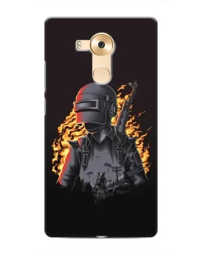 Чохол для Huawei Mate 8 (NXT) з картинкою «PUBG — вогняний силует»