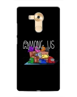 Чехол для Huawei Mate 8 (NXT) с картинкой «Логотип Among Us»