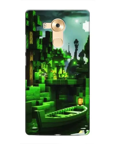 Чехол для Huawei Mate 8 (NXT) с картинкой «Minecraft лесной пейзаж»