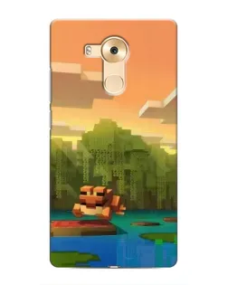 Чехол для Huawei Mate 8 (NXT) с картинкой «Майнкрафт закат солнца» Чехол для Huawei Mate 8 (NXT) с картинкой «Майнкрафт закат солнца»