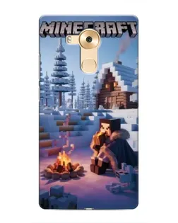 Чехол для Huawei Mate 8 (NXT) с картинкой «Зимний Minecraft» Чехол для Huawei Mate 8 (NXT) с картинкой «Зимний Minecraft»