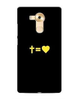 Чохол для Huawei Mate 8 (NXT) з картинкою «Серце та Хрест»
