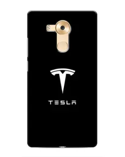 Чохол для Huawei Mate 8 (NXT) з картинкою «Tesla White Logo»