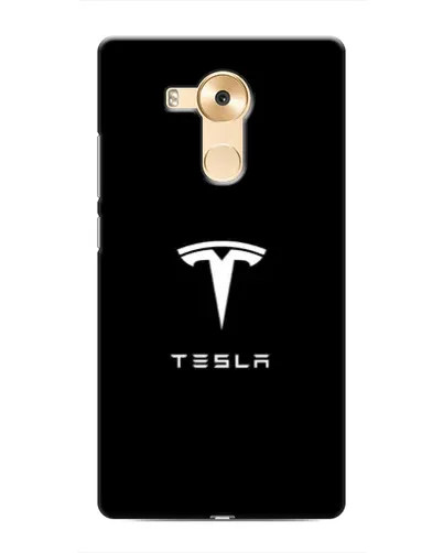 Чохол для Huawei Mate 8 (NXT) з картинкою «Tesla White Logo»