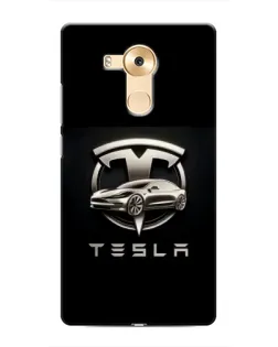 Чохол для Huawei Mate 8 (NXT) з картинкою «Tesla — срібне авто»