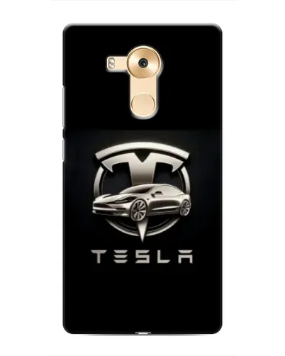 Чохол для Huawei Mate 8 (NXT) з картинкою «Tesla — срібне авто»