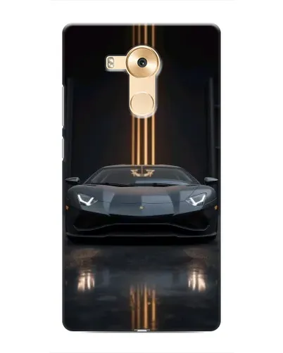 Чехол для Huawei Mate 8 (NXT) с картинкой «Lamborghini золотые линии»
