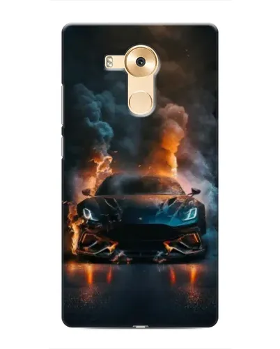 Чехол для Huawei Mate 8 (NXT) с картинкой «Lamborghini дымная эстетика»