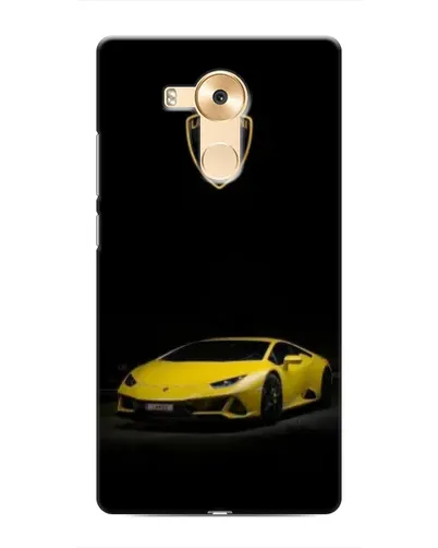 Чехол для Huawei Mate 8 (NXT) с картинкой «Lamborghini желтый акцент»