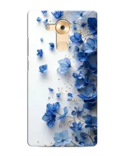 Чехол для Huawei Mate 8 (NXT) с картинкой «Голубой цветочный каскад»