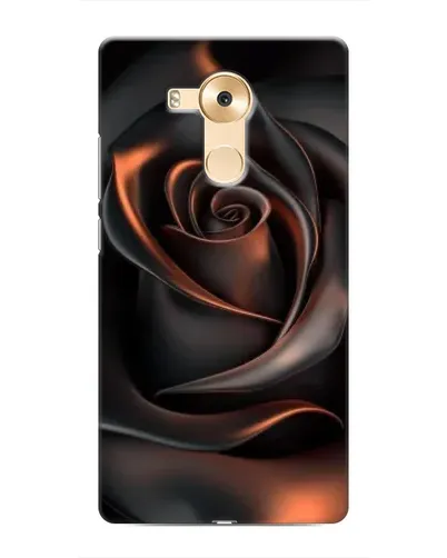 Чехол для Huawei Mate 8 (NXT) с картинкой «Шелковая черная роза»
