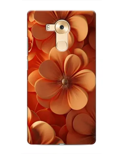 Чехол для Huawei Mate 8 (NXT) с картинкой «Оранжевый макро цветок»