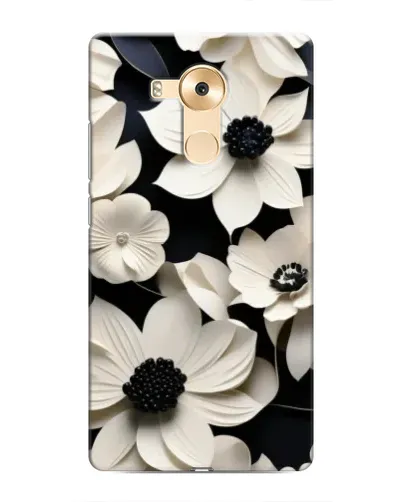 Чехол для Huawei Mate 8 (NXT) с картинкой «Объемные белые цветы»