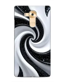 Чохол для Huawei Mate 8 (NXT) з картинкою «Чорно-біла спіраль»