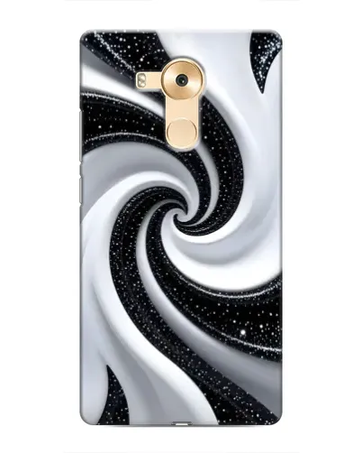 Чохол для Huawei Mate 8 (NXT) з картинкою «Чорно-біла спіраль»