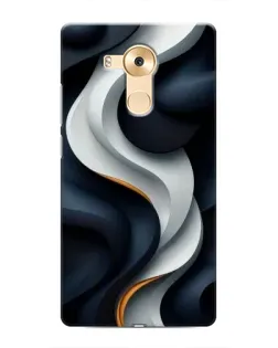 Чохол для Huawei Mate 8 (NXT) з картинкою «Об'ємні чорно-білі стрічки»