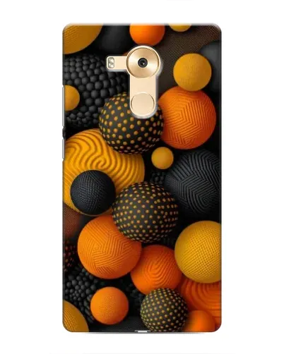 Чохол для Huawei Mate 8 (NXT) з картинкою «Об'ємні помаранчеві сфери»