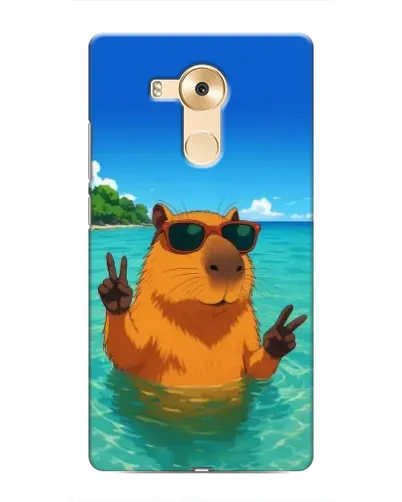 Чехол для Huawei Mate 8 (NXT) с картинкой «Морская капибара»