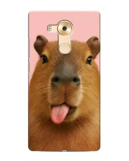 Чехол для Huawei Mate 8 (NXT) с картинкой «Капибара с языком»
